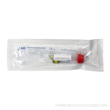 10ml VTM Kits with Throat or Nasal Swab Virus Sampling Kit with Inactivated Type